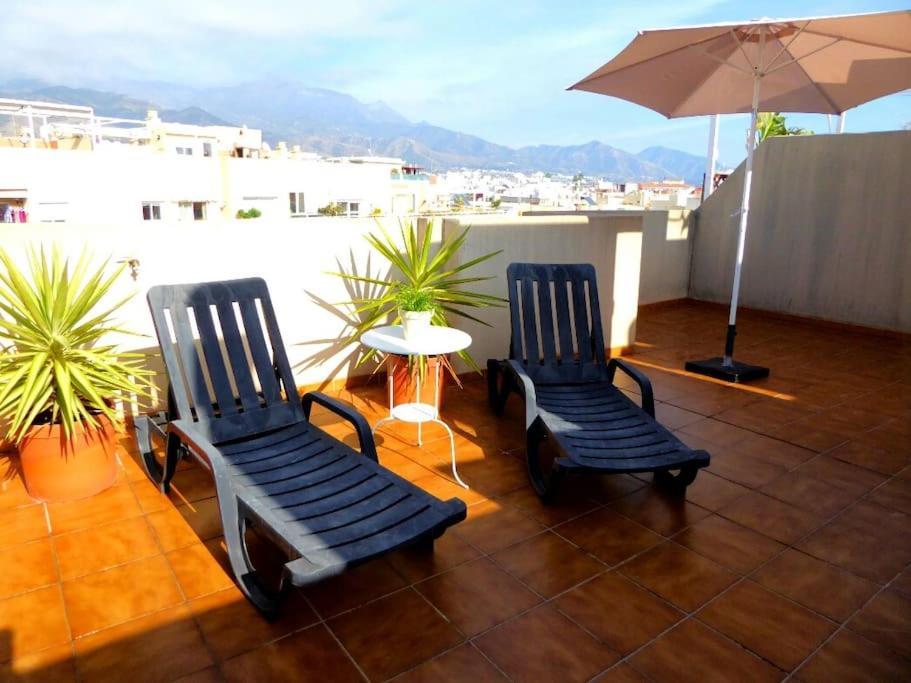 Atico Fresco Y Luminoso Con Aparcamiento Privado Apartment Nerja Bagian luar foto